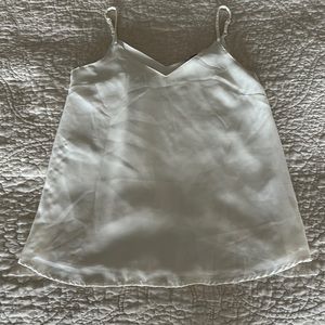 WHITE SATIN BLOUSE - 00